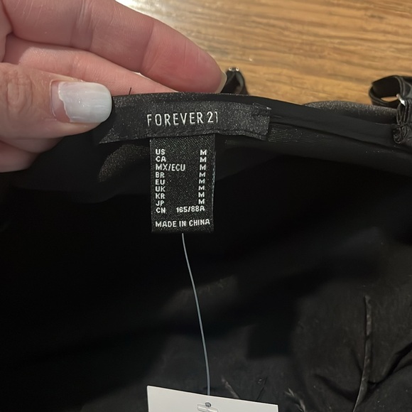 Forever 21 Mini Feather Trim Slip Dress (M) FINAL SALE - Picture 3 of 3